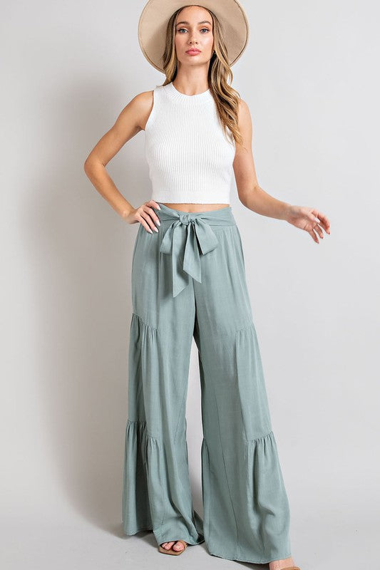 Tiered Wide Pants