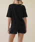BAMBOO FRENCH TERRY CROP AND SHORTS SET