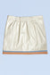 Pleather retro stripe skirt