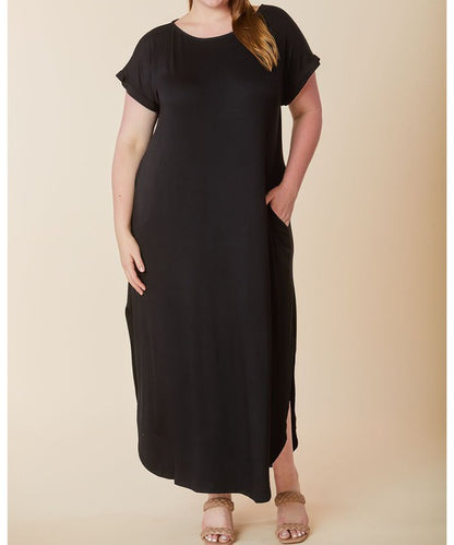 BAMBOO MAXI DRESS CURVY SIZE