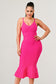 Athina Pink Mermaid Shape bandge dress