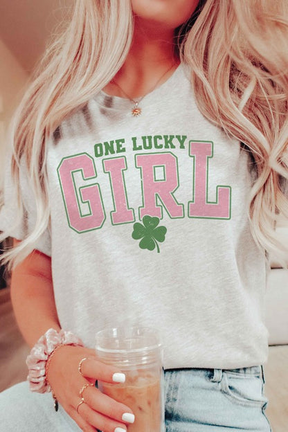 ONE LUCKY GIRL Graphic T-Shirt