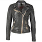 Sofia RF Leather Jacket, Anthra