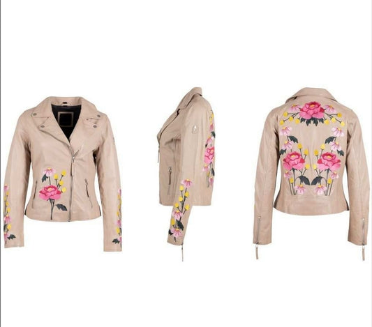 Peonie leather jacket-preorder spring 24