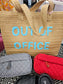 Out of Office straw bag