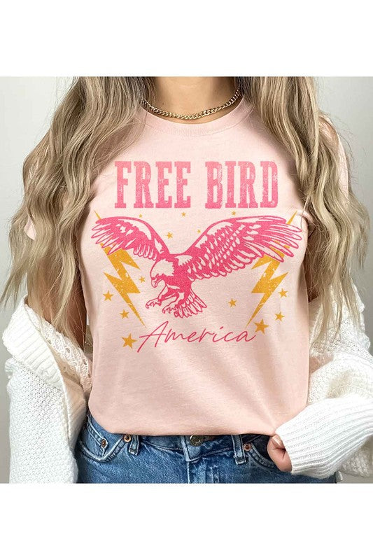 FREE BIRD AMERICA GRAPHIC TEE / T SHIRT