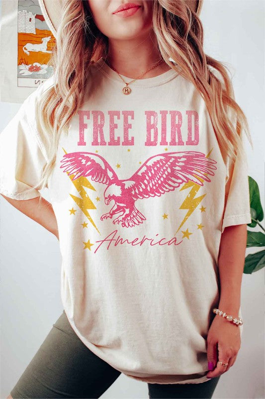 FREE BIRD AMERICA GRAPHIC TEE / T SHIRT
