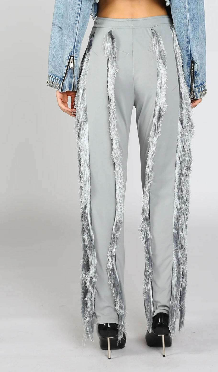 On fringe pant